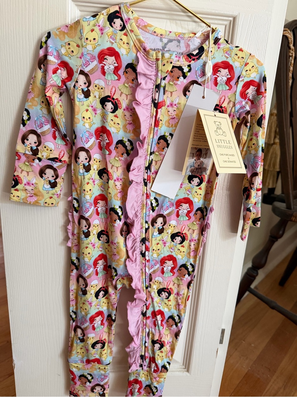 Little Snuggles Bamboo Sleeper - Disney Princess print size 9-12 months